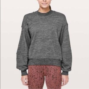 Lululemon To The Beat Sweatshirt X SoulCycle Heathered Core Dark Grey 2